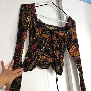 Free People Crop Blouse